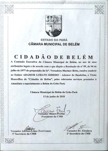 Título Cidadão de Belém